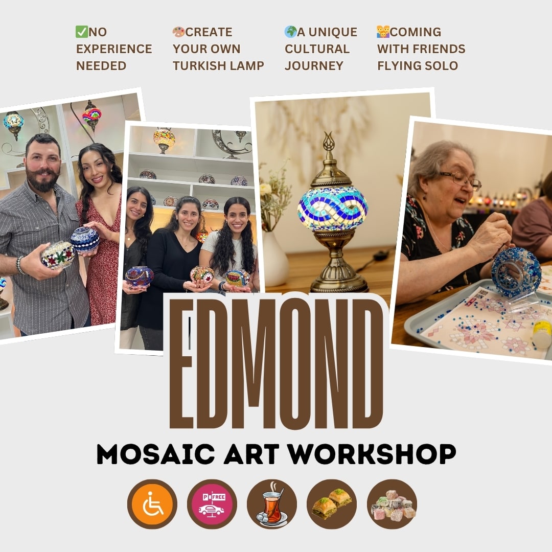 Mosaic Art Class in Edmond | Oklahoma City - turkish-lamp-workshop-PedalisaArt