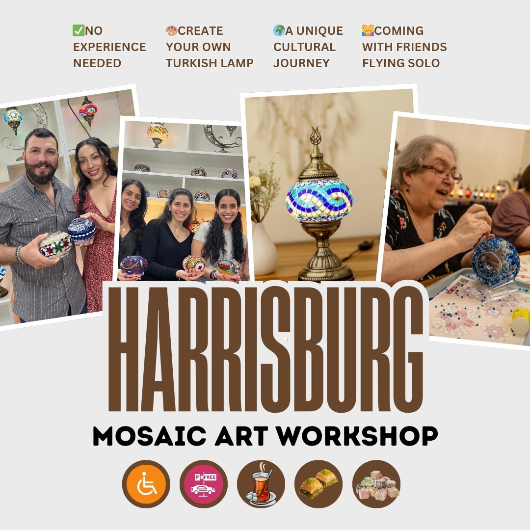 Mosaic Workshop in Harrisburg - turkish-lamp-workshop-PedalisaArt