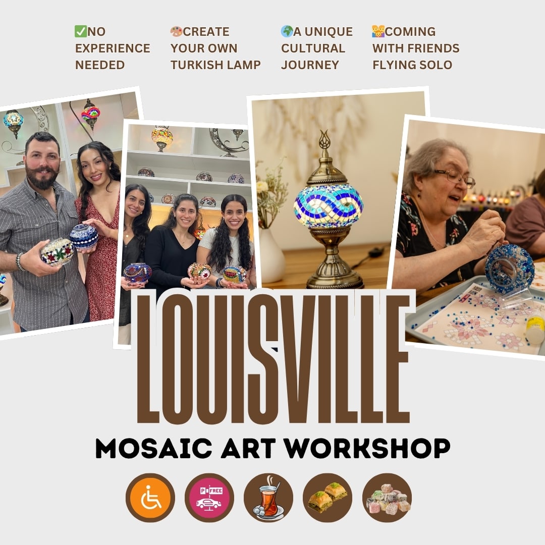 Mosaic Workshop in Louisville - turkish-lamp-workshop-PedalisaArt