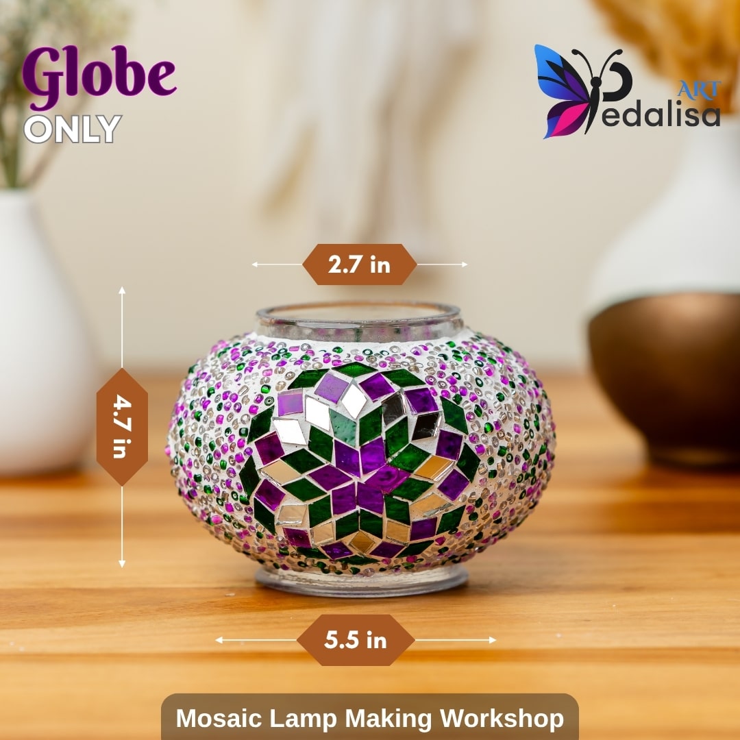 Mosaic Workshop in Waltham (Boston Area) - turkish-lamp-workshop-PedalisaArt