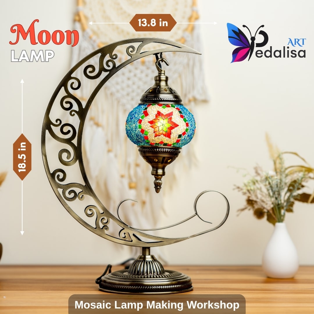 Mosaic Class in Beaumont - turkish-lamp-workshop-PedalisaArt