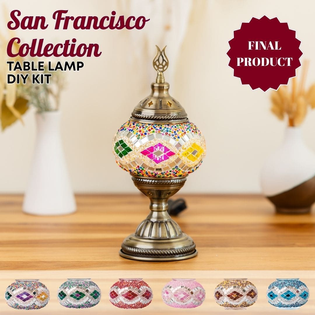 Table Lamp DIY Kits - turkish-lamp-workshop-PedalisaArt