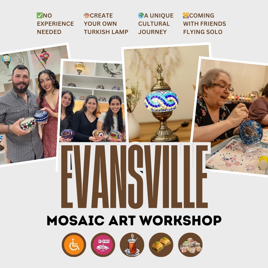 Discover the Art of Turkish Mosaic Lamp Workshops in Evansville, IN