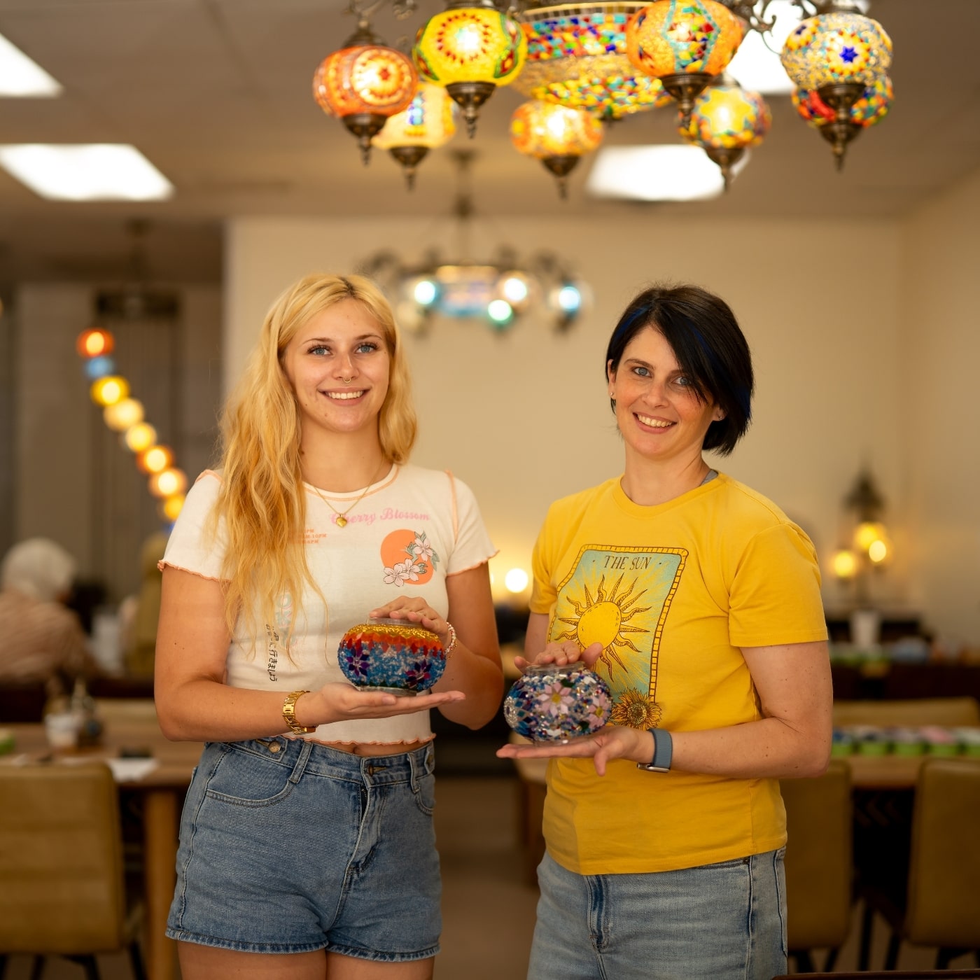 have a wonderful time mosaic art class