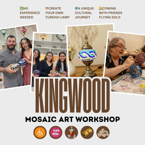 Turkish Mosaic Lamp Workshop in Kingwood, TX – Create Your Own