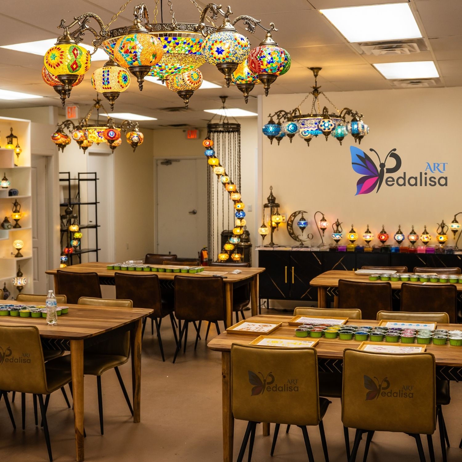 Pedalisa Art Store handmade mosaic lamps Turkish decorative lighting and unique home decor