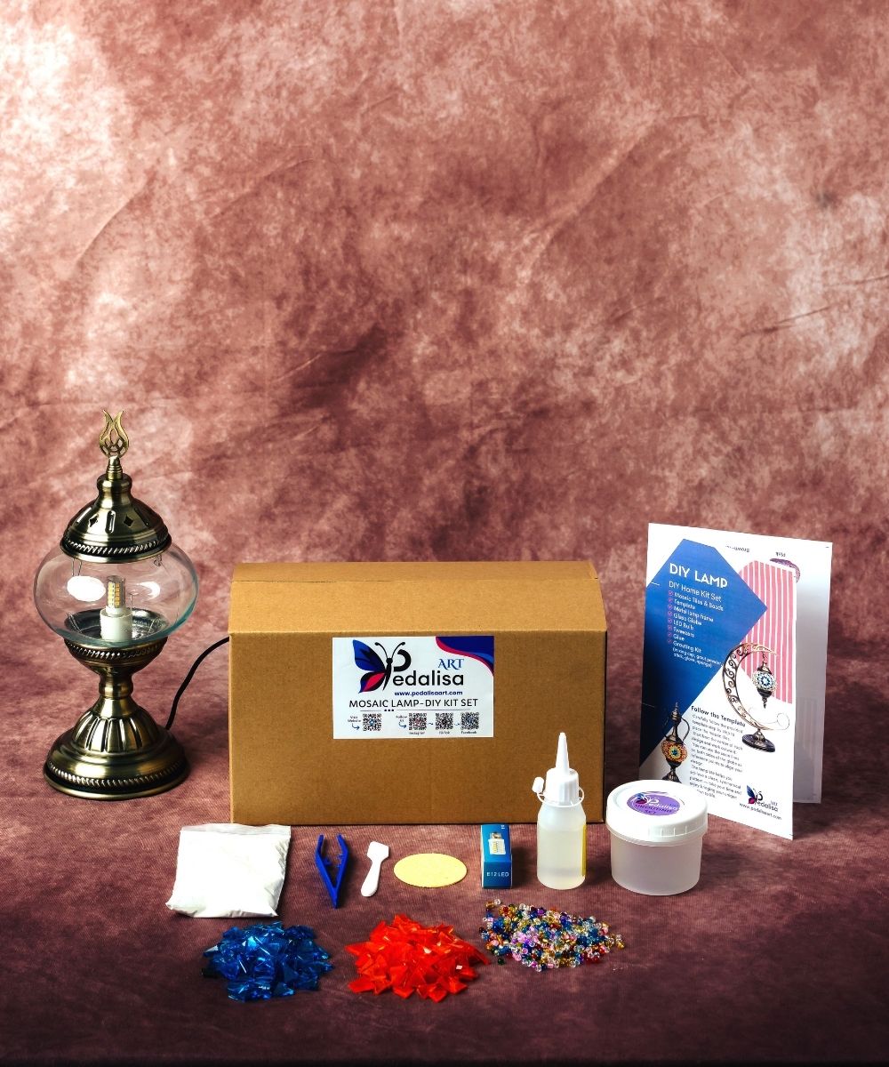Pedalisa Art - Create at Home with Our DIY Mosaic Lamp Kits