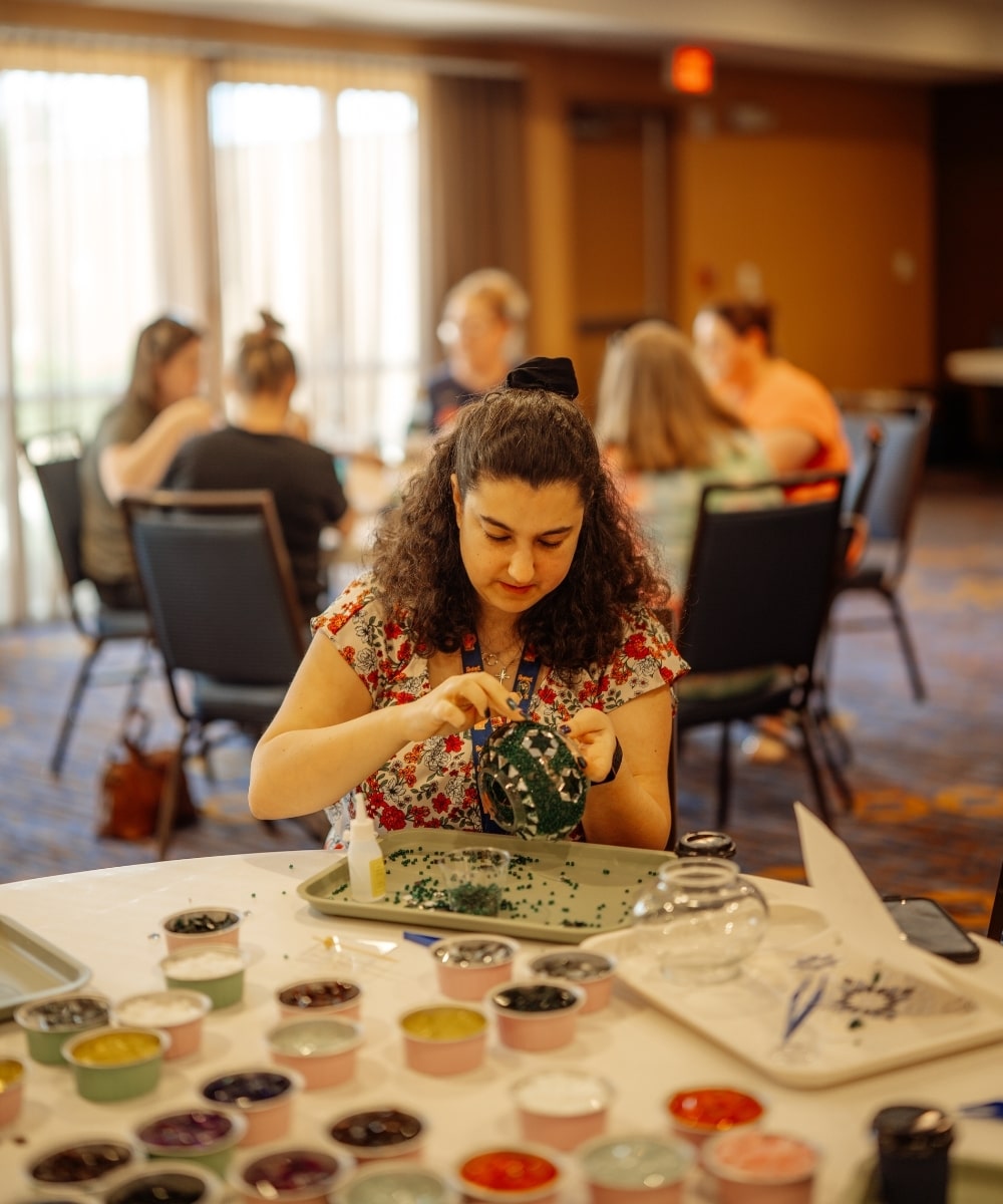take home a glowing piece of mosaic art