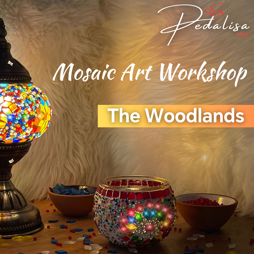 The Woodlands - Mosaic Turkish Lamp Workshops | Pedalisa Art