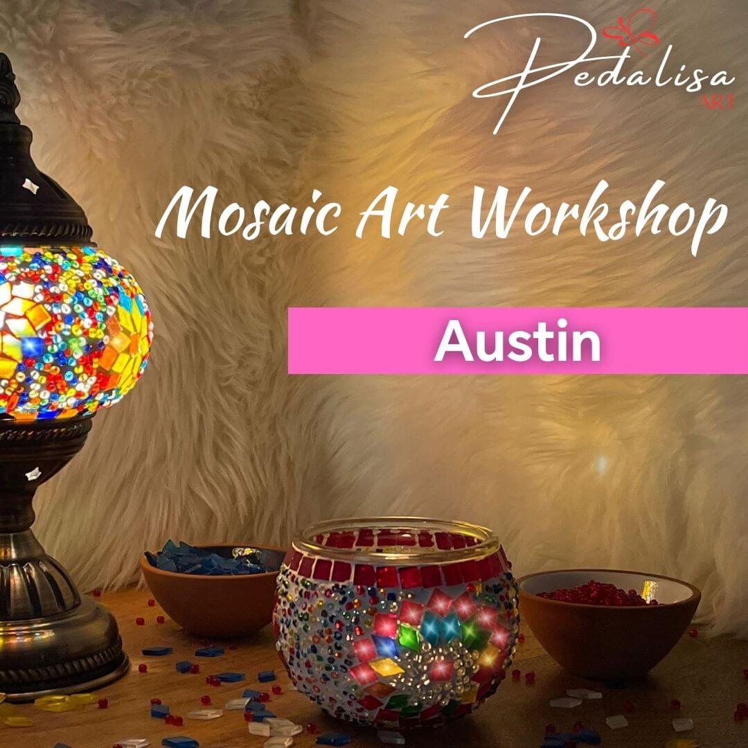 Austin - Mosaic Lamp Workshops | Pedalisa Art