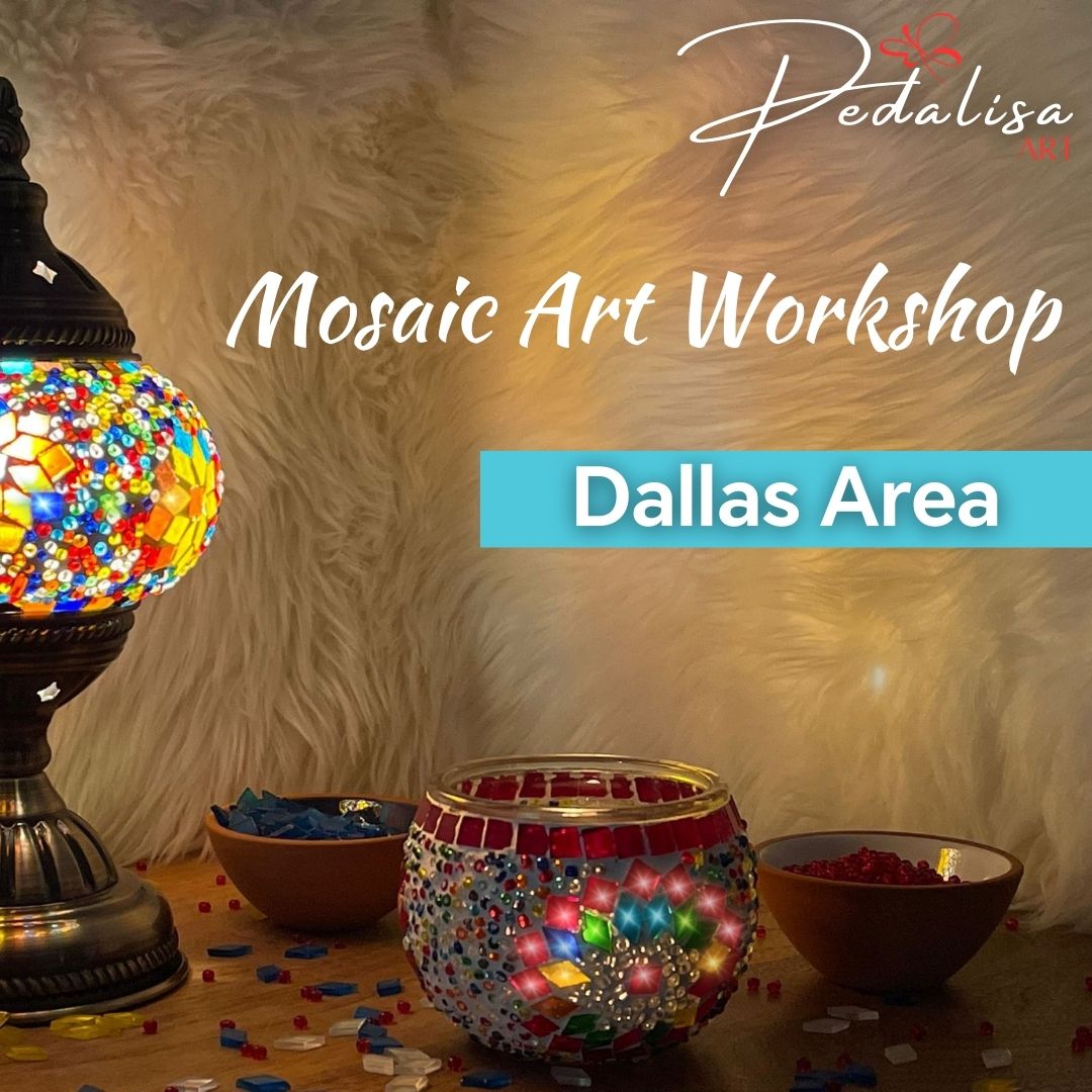 Dallas Area - Mosaic Lamp Workshops | Pedalisa Art