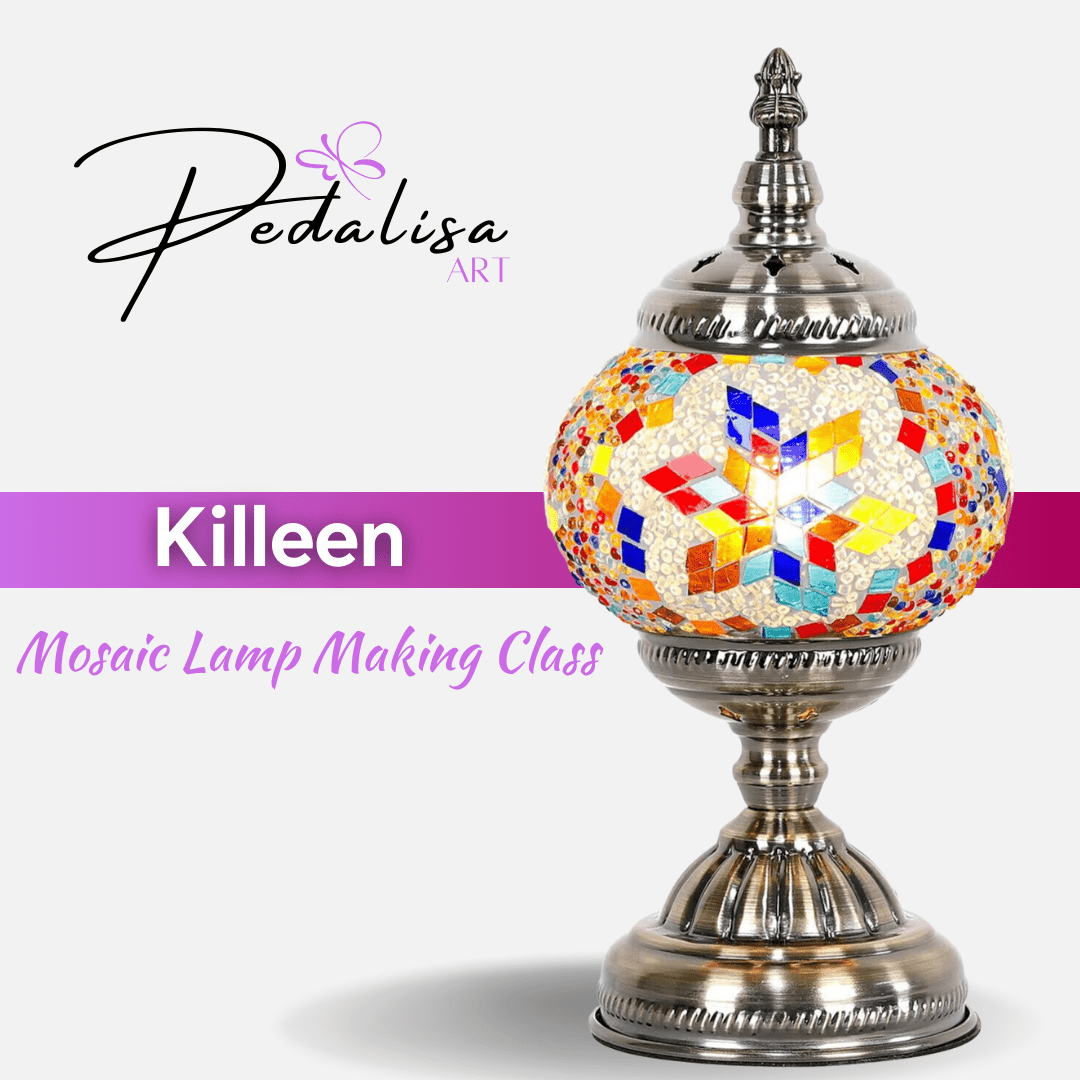 Killeen Mosaic Lamp Workshops | Pedalisa Art - PedalisaArt