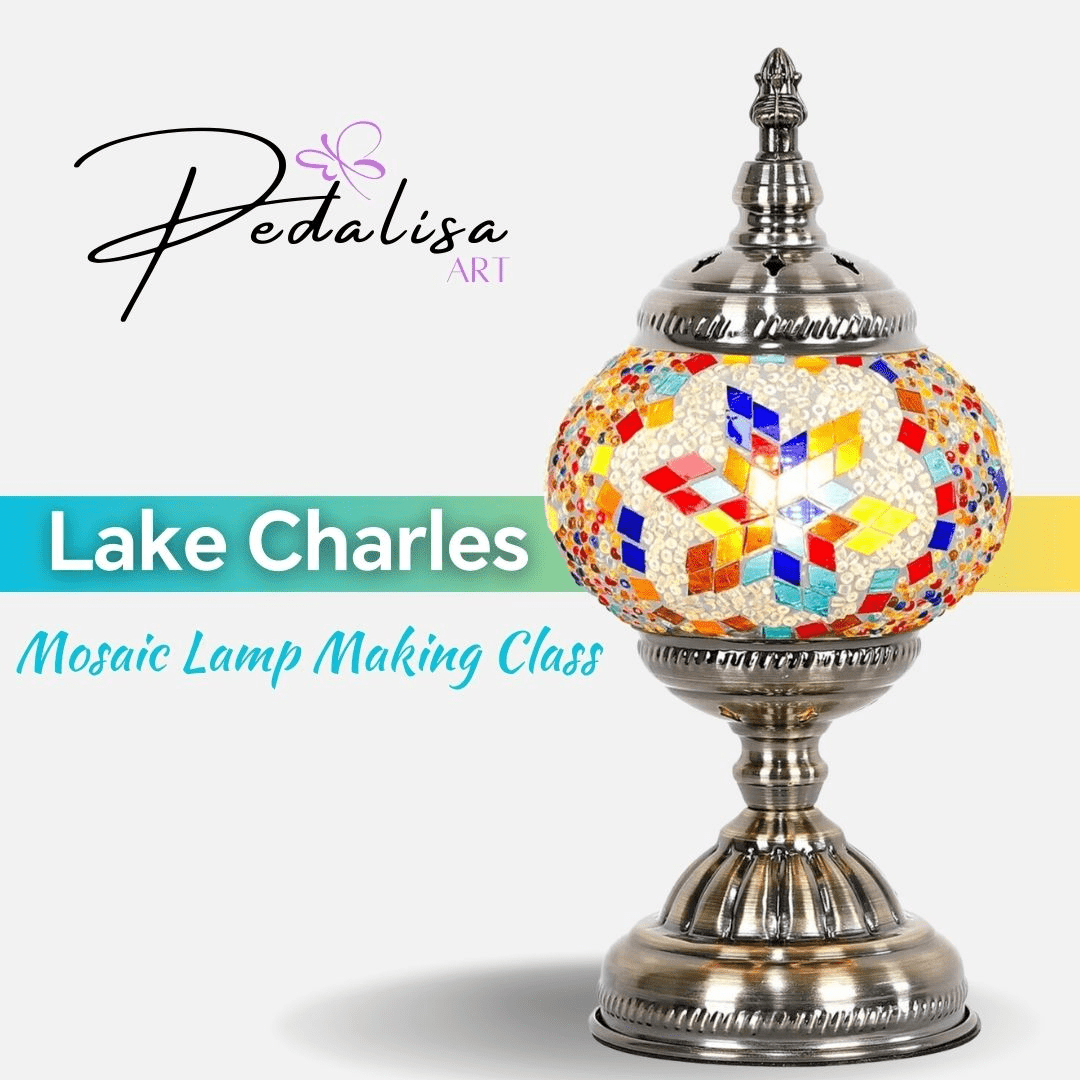 Lake Charles Mosaic Lamp Workshops | Pedalisa Art - PedalisaArt