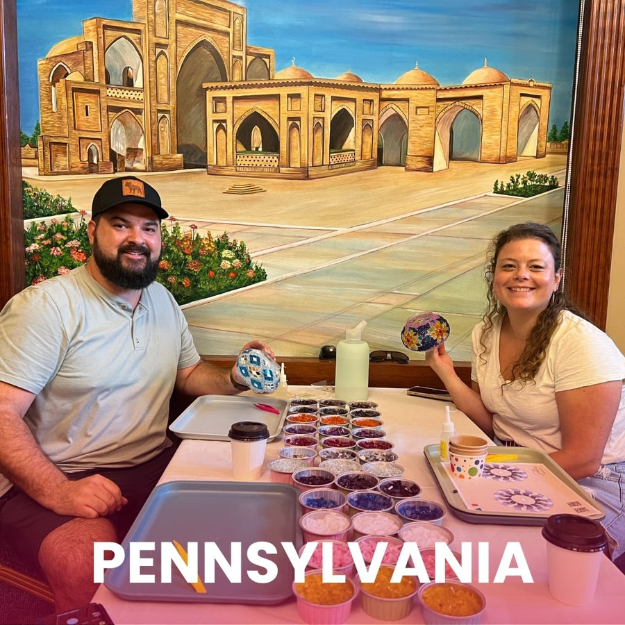 Turkish Mosaic Lamp Workshop in Pennsylvania: Allentown Bethlehem, Harrisburg, King of Prussia | Philadelphia, Lancaster, Philadelphia