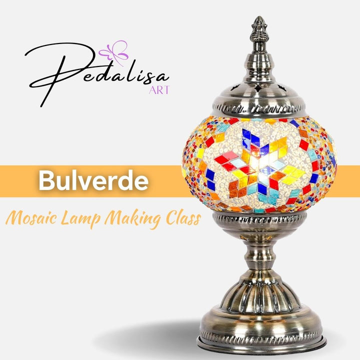 Bulverde Mosaic Lamp Making Workshop - PedalisaArt Bulverde Turkish Mosaic Lamp Workshop  PedalisaArt  #