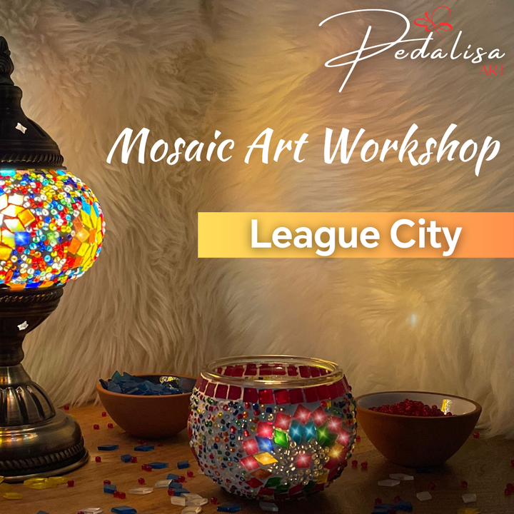 League City - Mosaic Turkish Lamp Workshops - (OCTOBER  19) - PedalisaArt Mosaic Lamp Workshop Beaumont | Create Your Own Turkish Lamp  PedalisaArt