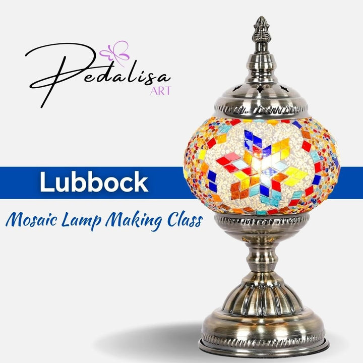 Lubbock - Mosaic Lamp Making Workshop - PedalisaArt