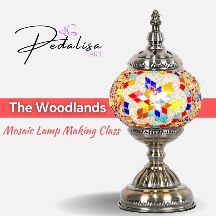 The Woodlands - Mosaic Lamp Making Workshop - PedalisaArt