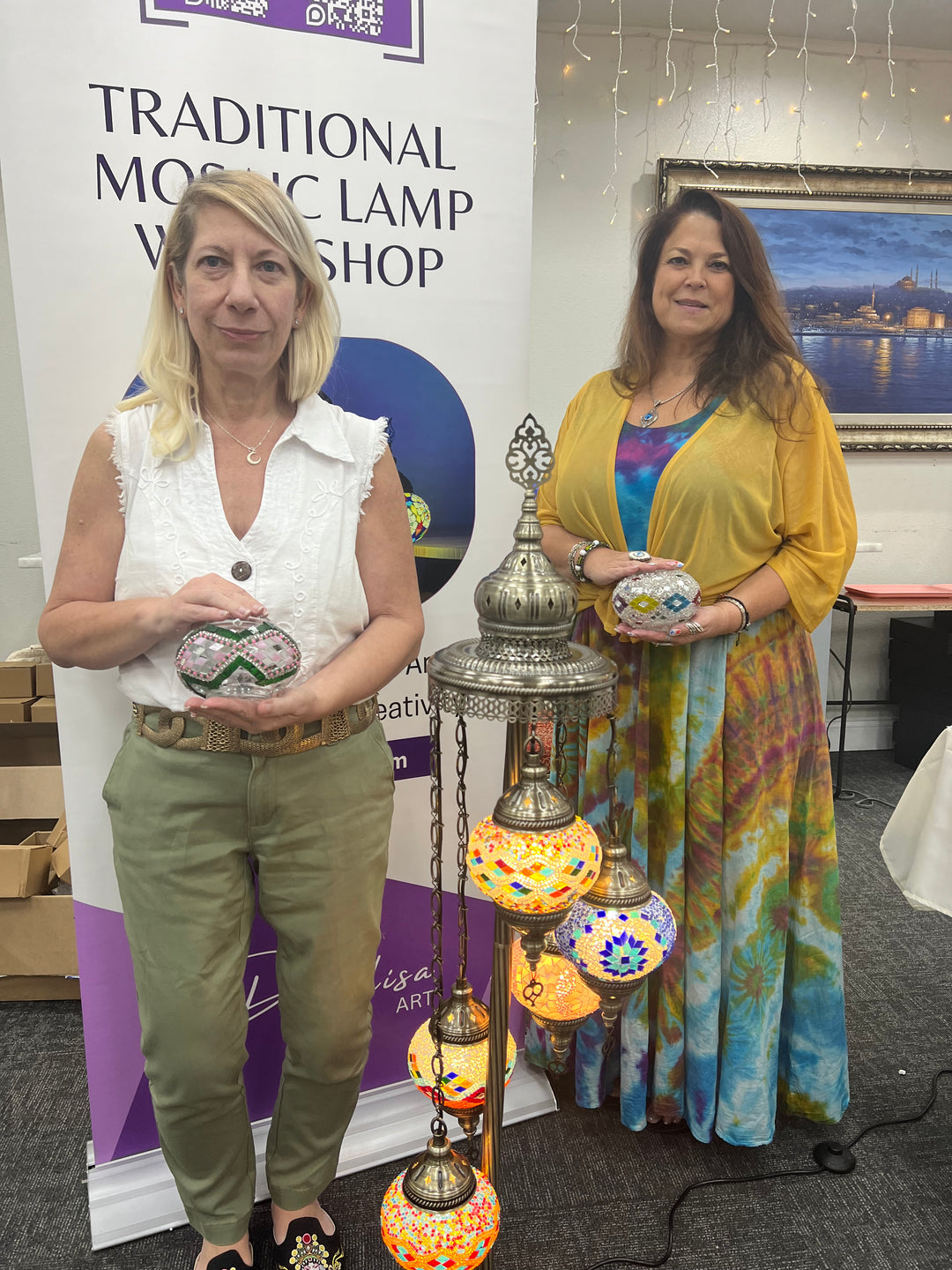 Mosaic Lamp Making Workshop class