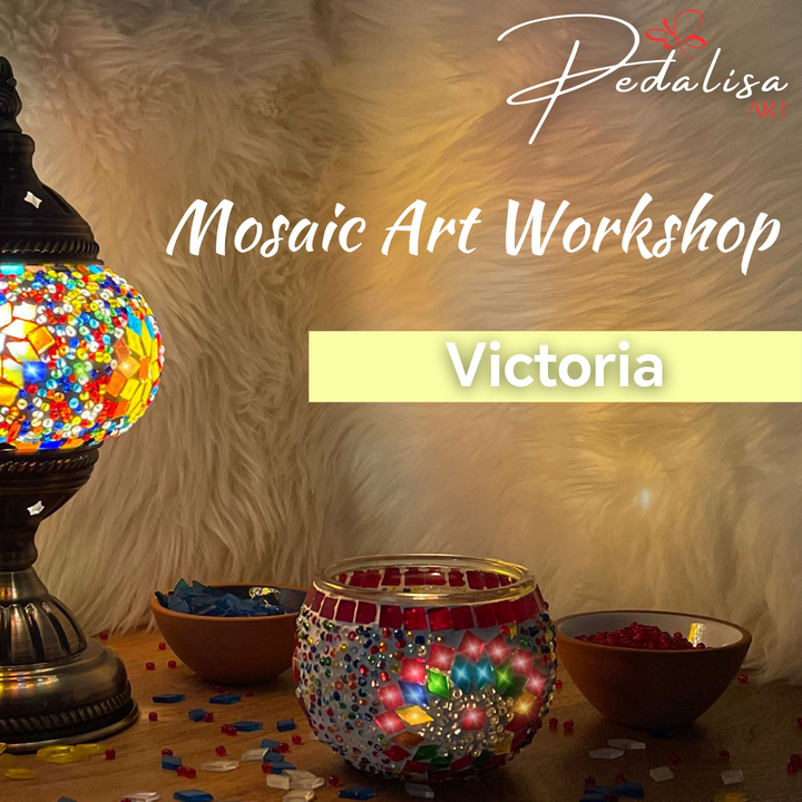 Victoria - Mosaic Lamp Making Workshop - PedalisaArt Victoria Mosaic Lamp Workshop | Create Your Own Turkish Lamp  PedalisaArt