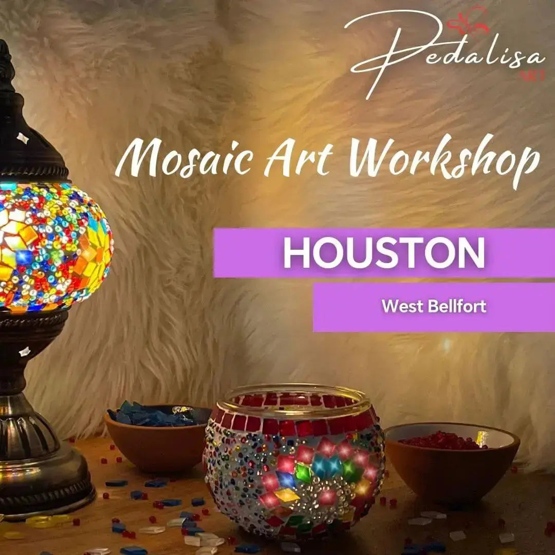 Houston Turkish Mosaic Lamp Making Workshop - Pedalisa Art