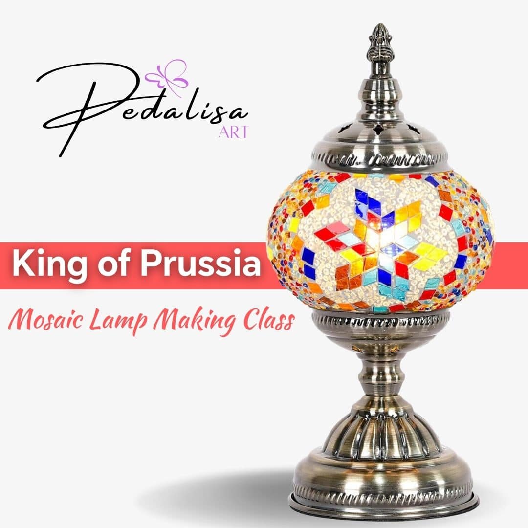 King of Prussia - Mosaic Lamp Making Workshop near me glass lamp class