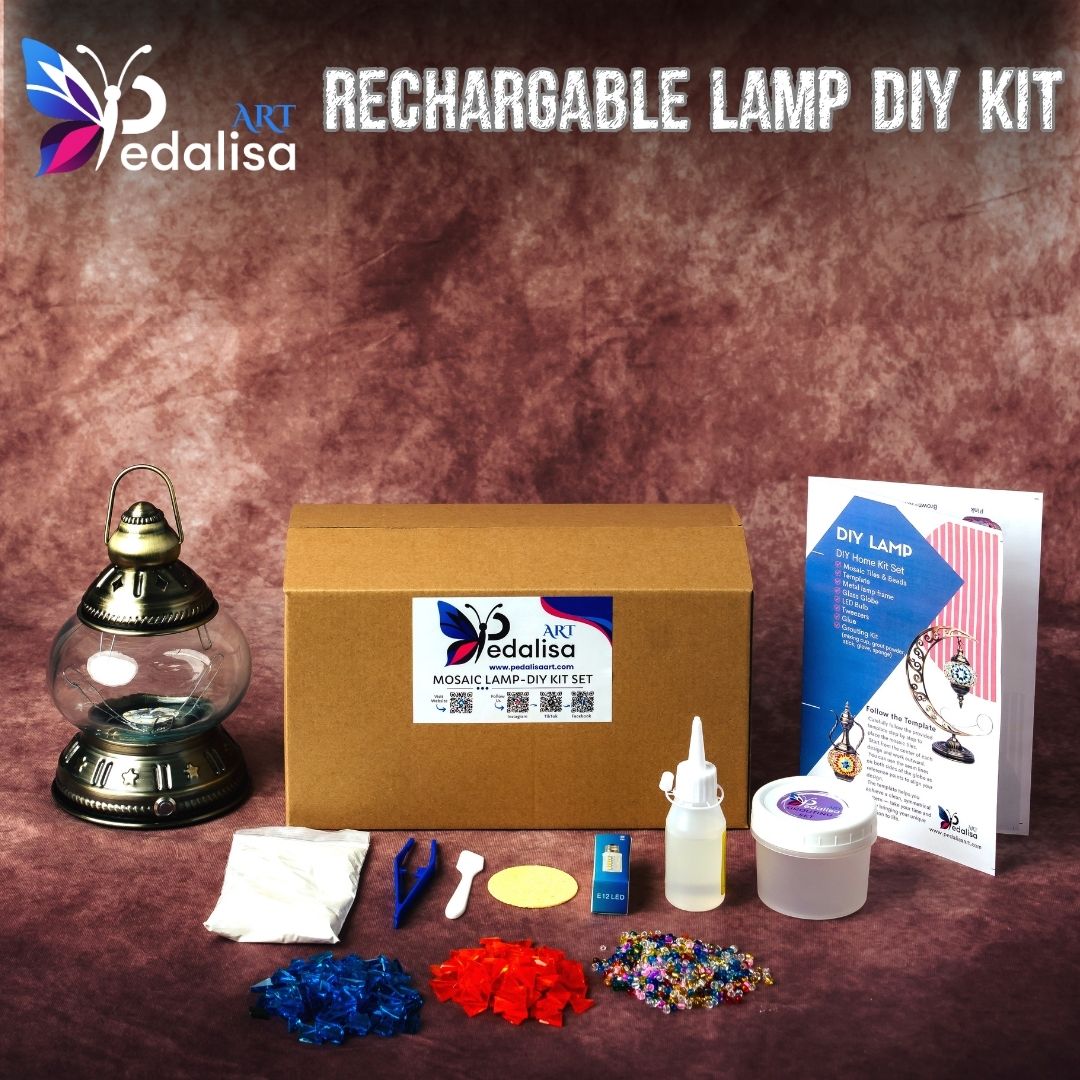 Rechargable Lamp Home DIY Kits -  turkish-lamp-workshop-PedalisaArt
