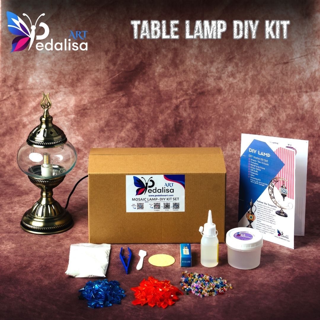 Table Lamp Home DIY Kits -  turkish-lamp-workshop-PedalisaArt