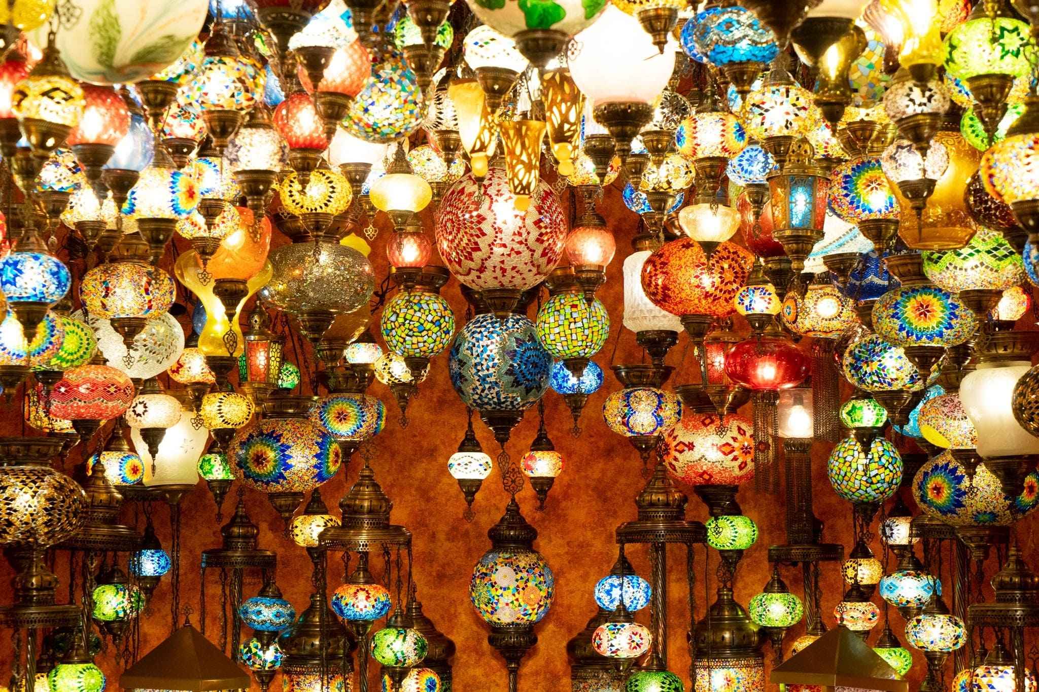 turkish lamps-houston workshop art mosaic lamps
