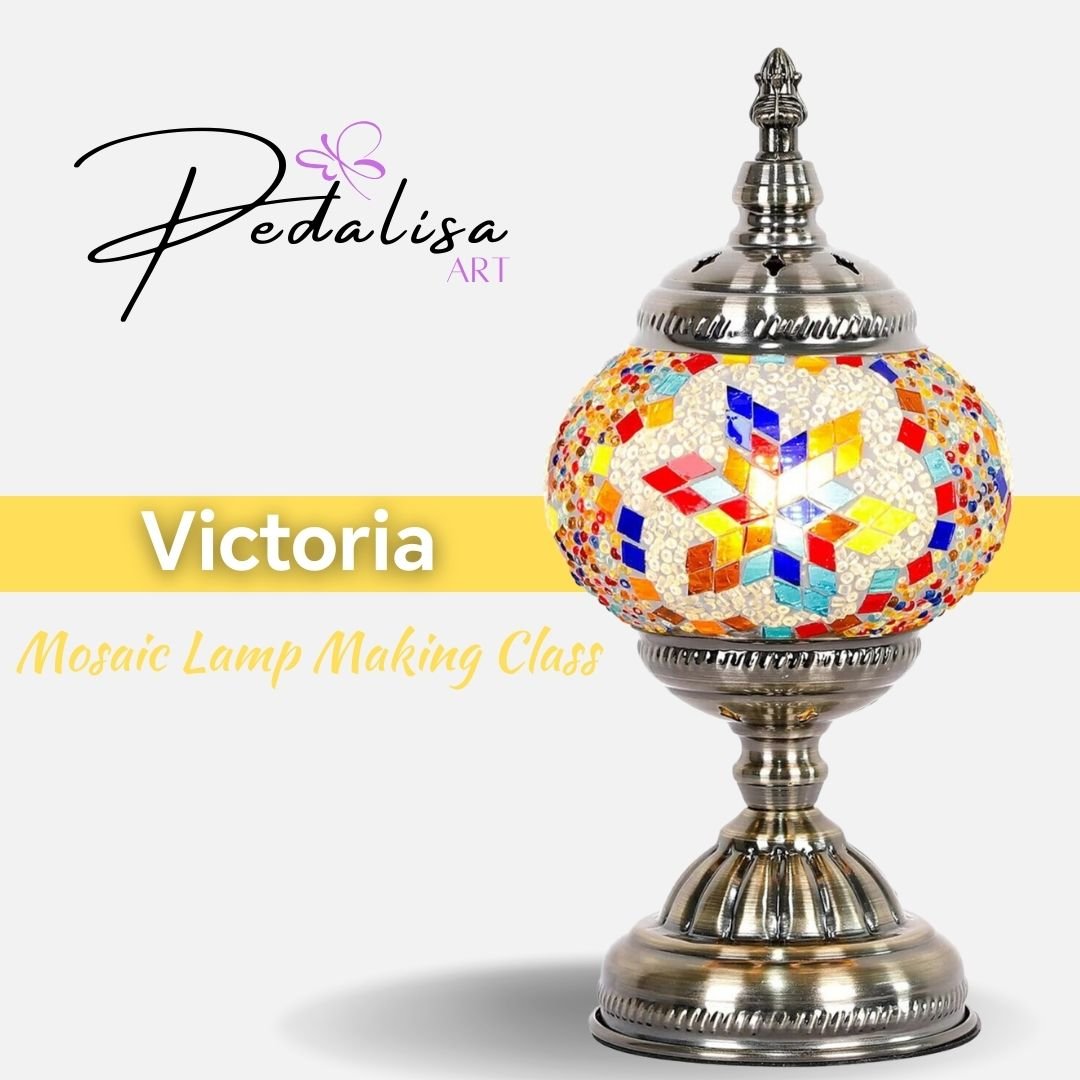 Victoria - Mosaic Lamp Making Workshop - PedalisaArt